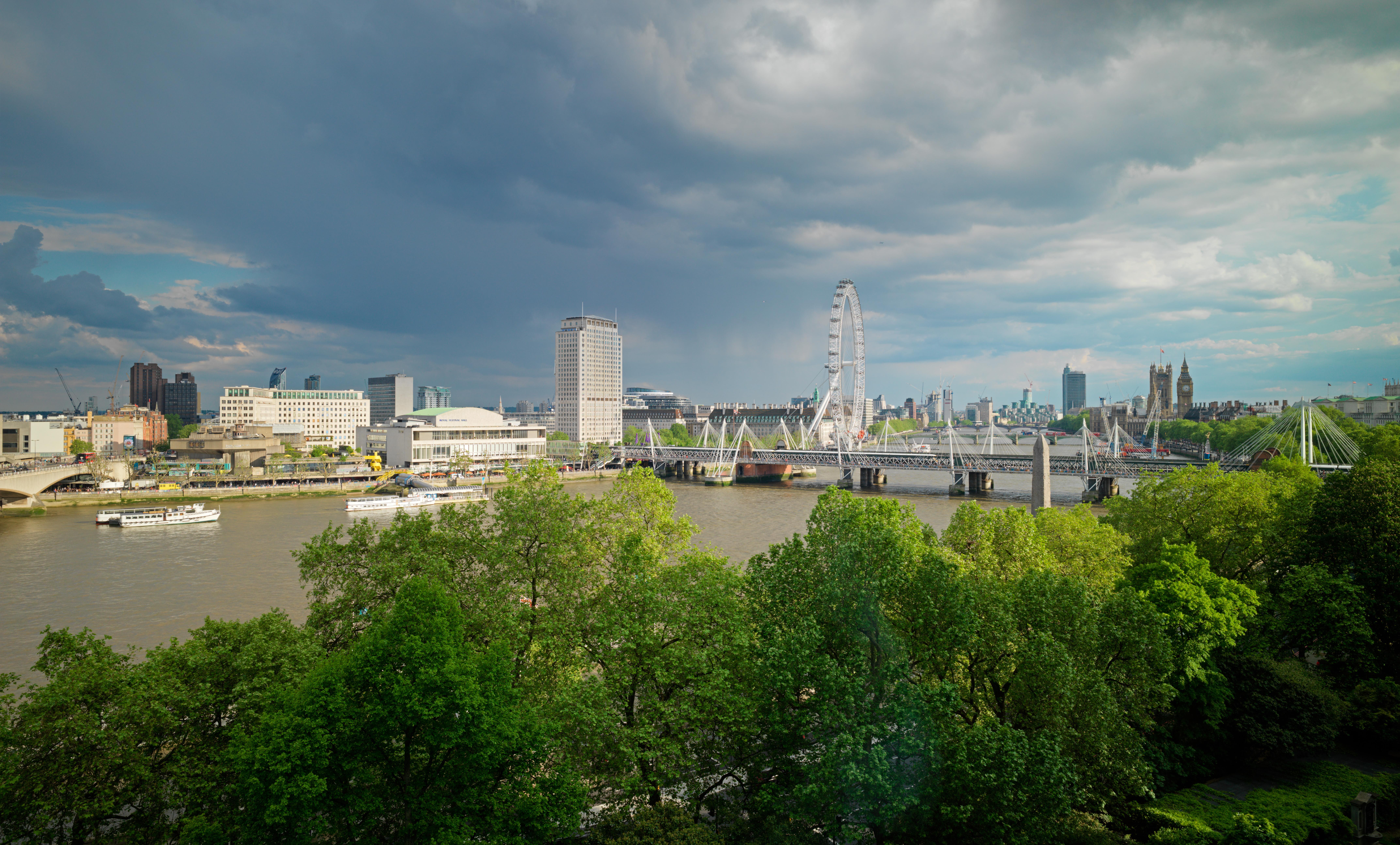 Hotel The Savoy Londra Esterno foto The London Eye and the River Thames, viewed from the top of the London Eye